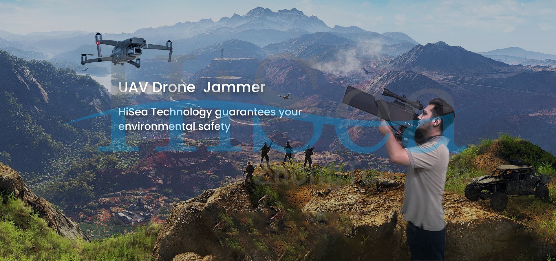 Worried about drone invasion? The HiSea Jammer provides Anti-drone solutions. 